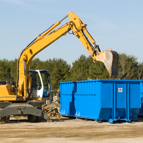 what size residential dumpster rentals are available in Cherry Hill Virginia